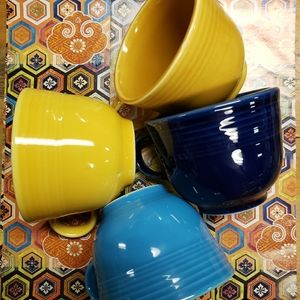 (3) Fiesta tea cups!